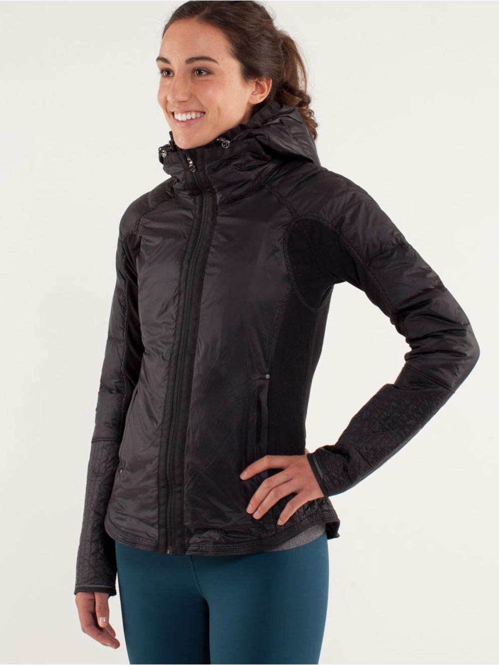 LULULEMON Run: Bundle Up Jacket in the Black/Black colorway